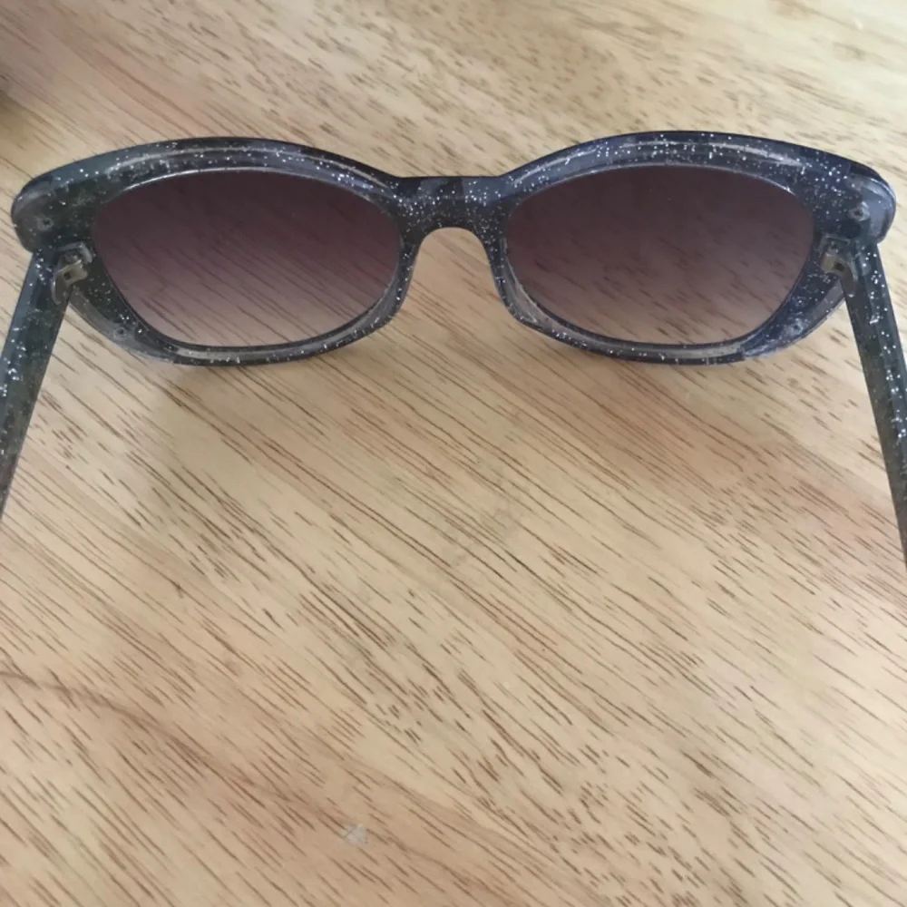 Betsey Johnson Women’s Black Glittered Sunglasses